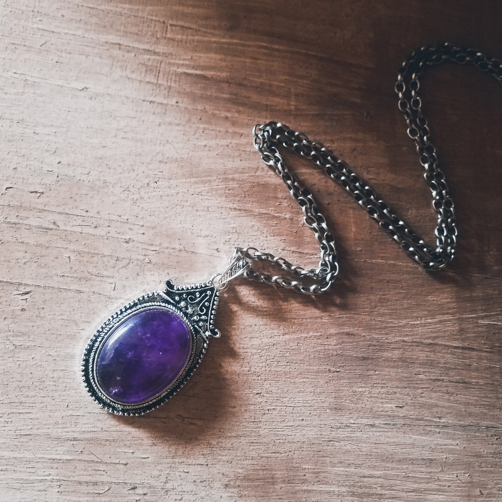 "Moxie Mastery"- Purple Fluorite Necklace